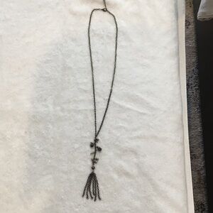 Elegant Black Tassel Necklace